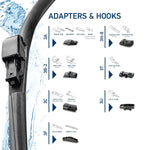 Hella Cleantech 2.0 Frameless Wiper With Multiple Adapters (1pc)