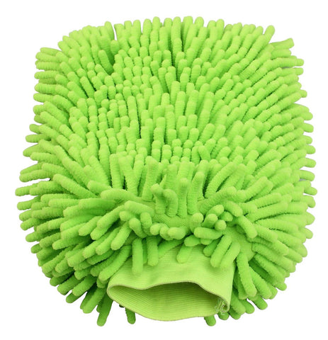PCC Chenille Microfiber Wash Mitt, Green - Planet Car Care