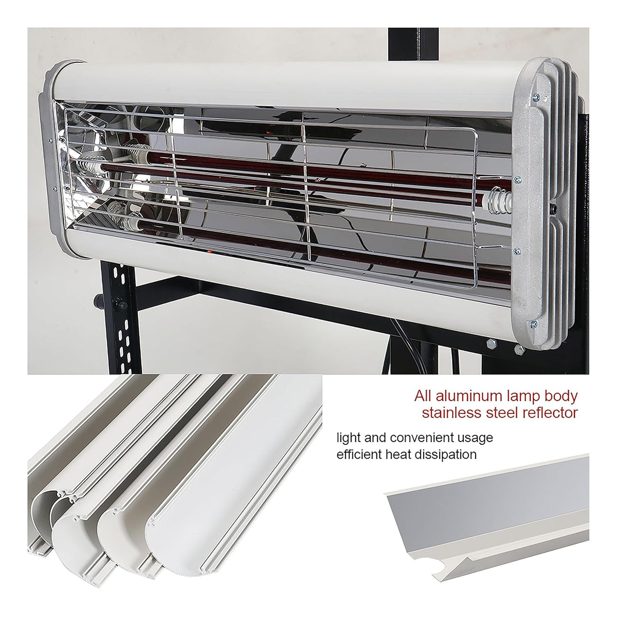 PCC Shortwave IR Infrared Curing Lamp, 2400W