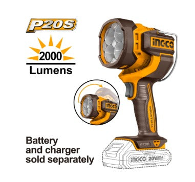 INGCO CWLI2088 Cordless Work Lamp - Battery & Charger Not Included