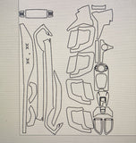 Tint & Orange Car Interior Paint Protection Film (PPF) Pre-Cuts