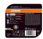 OSRAM Night Breaker Laser H11 12V 55W 150% Brighter Halogen Headlight Bulb Pair