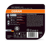 OSRAM Night Breaker Laser H11 12V 55W 150% Brighter Halogen Headlight Bulb Pair