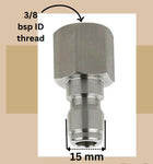 PCC D40 3/8bsp thread to 3/8" Male Quick Connect – Pressure Washer Gun & Hose Adapter