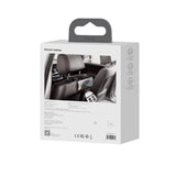 Baseus Car Headrest Phone Holder With Built-In 15 W Qi Wireless Charger Black (WXHZ-01) - Planet Car Care