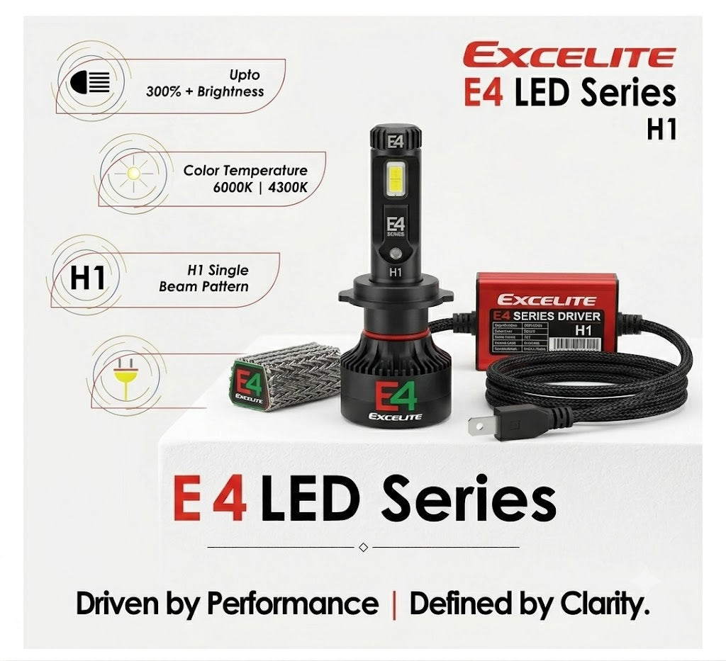 Excelite H1 LED Headlight Bulb, 75W, Pair