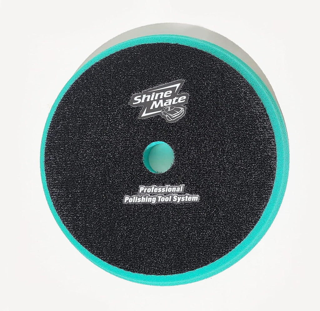 ShineMate T120 DA Green Heavy-Cut Foam Pad, Flat, 3/4" - Planet Car Care