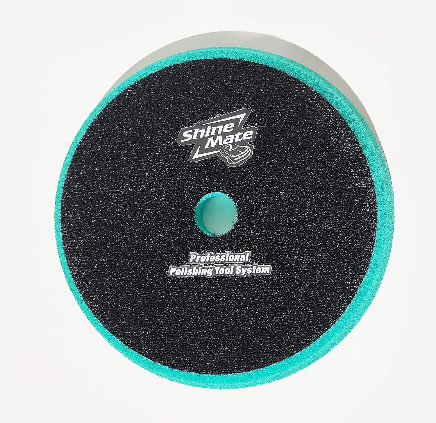 ShineMate T120 DA Green Heavy-Cut Foam Pad, Flat, 3/4" - Planet Car Care