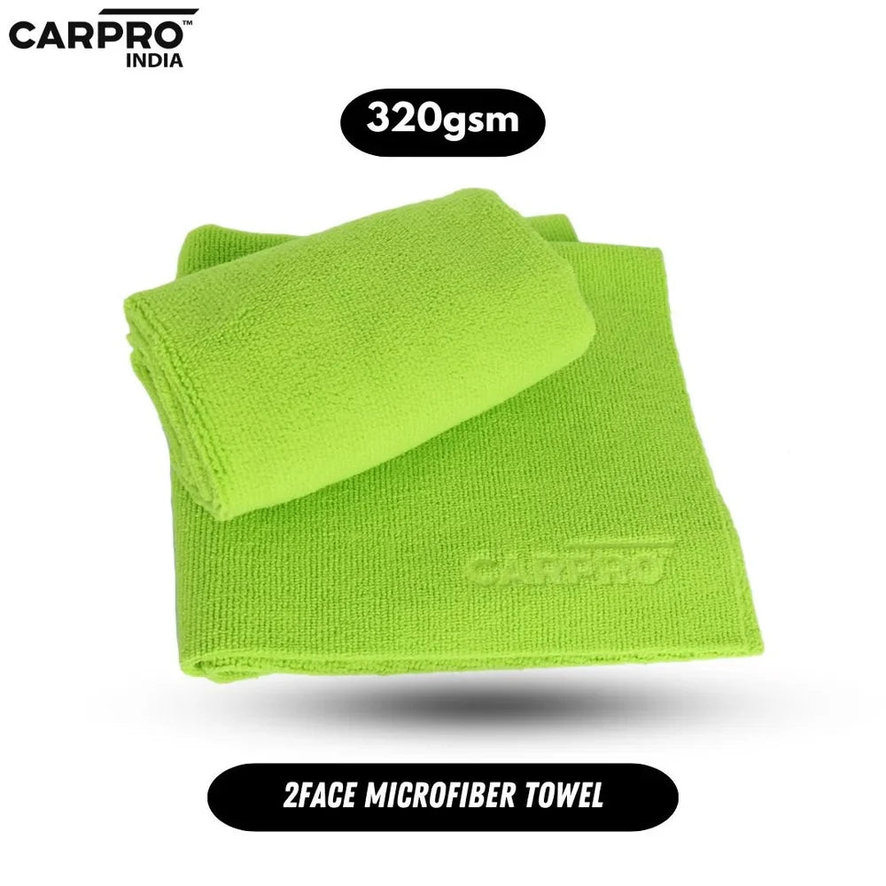 CarPro 2Face Microfiber Cloths 320gsm, 40×40 cm (Set of 2)