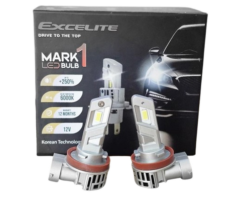 Excelite H8 Led Headlight Bulb 6000k, Pair 15W Each Mark 1