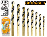INGCO AKDB0801 Hss Twist Drill Bits Set