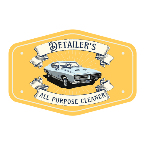 PCC Spray Bottle Vinyl Sticker, All Purpose Cleaner, Yellow, Set of 4