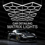 PCC Matrix 6 Hexagon Light – 16x9ft (Car Detailing Studio Setup) (With Hanging Wire Suspension Kit Included)