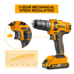 INGCO CDLI20051 Cordless Li-Ion Drill 20V - With Battery & Charger
