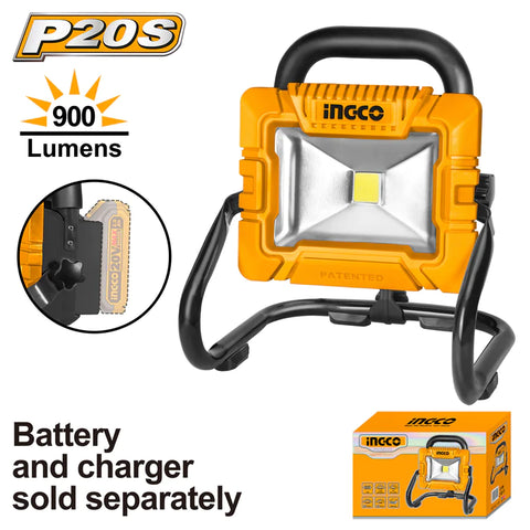 INGCO CWLI2025 Cordless Li-Ion Portable Lamp 20V - Battery & Charger Not Included