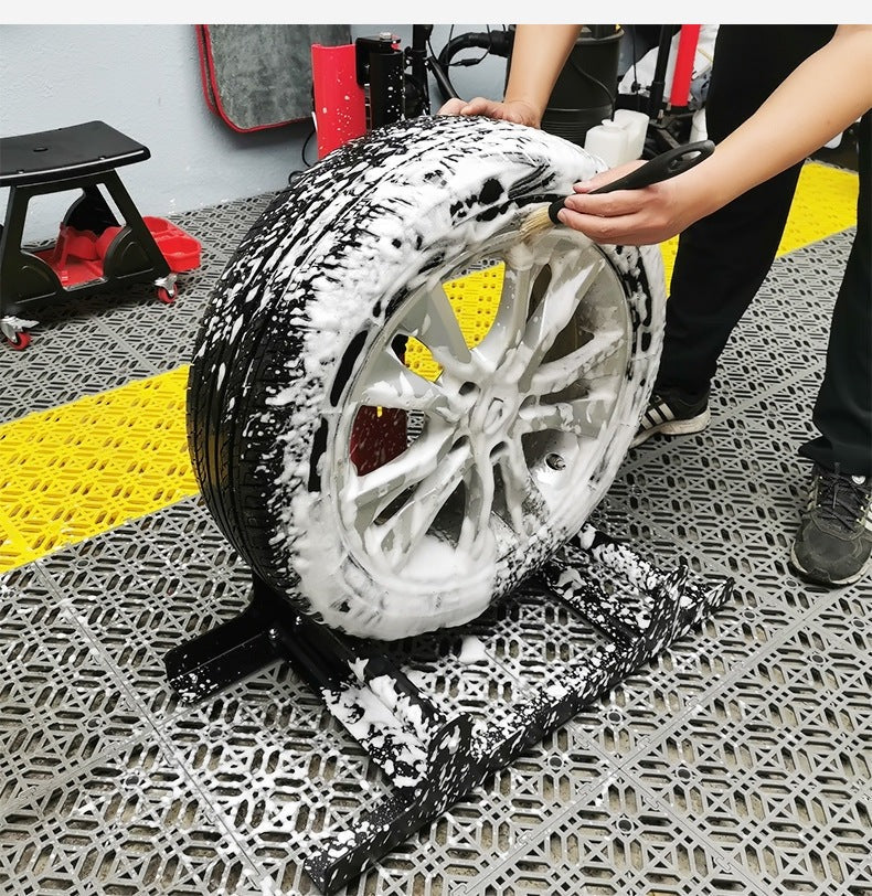 PCC Rolling Wheel Detailing Stand – Rim Cleaning & Tire Shine Application Stand