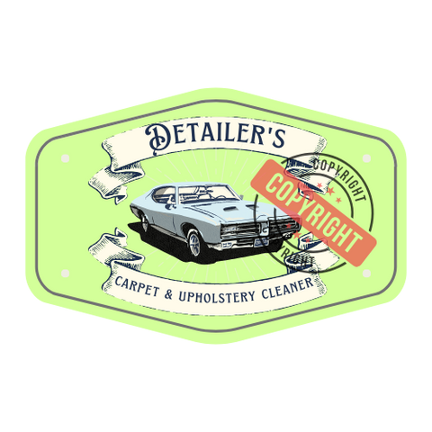 PCC Laminated Spray Bottle Vinyl Sticker, Carpet & Upholstery Cleaner, Set of 4