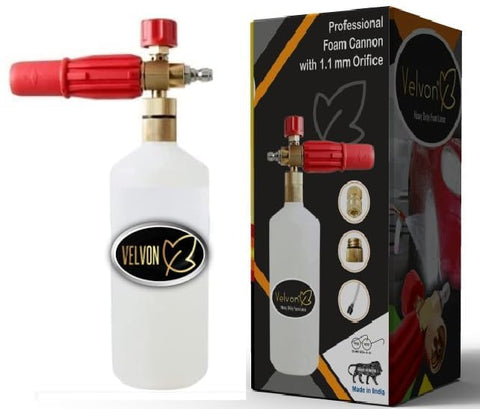 VELVON Heavy Duty Brass Foam Cannon - 1/4" Quick Connect Adapter