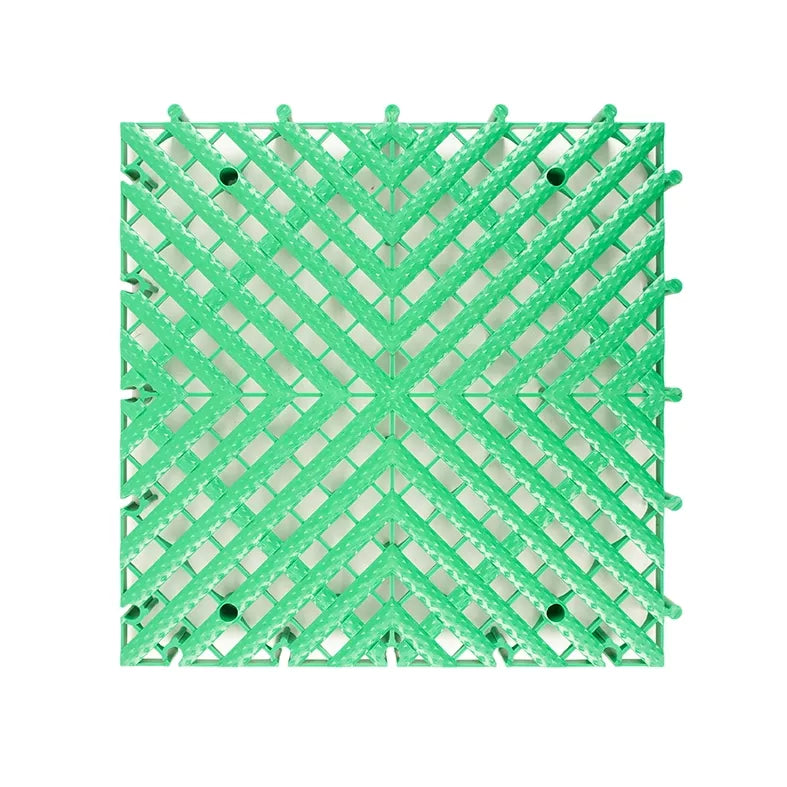 PCC Car Wash Floor Mat Tile, 40x40cm (1.72 sq. ft), Thickness 30mm, Type1 (4Way)