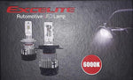 Excelite H27 LED Headlight Bulb, 55W, 6000K, Pair