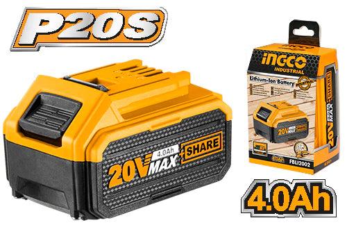 INGCO FBLI2002 Li-Ion Battery Pack 20V, 4.0Ah - Planet Car Care
