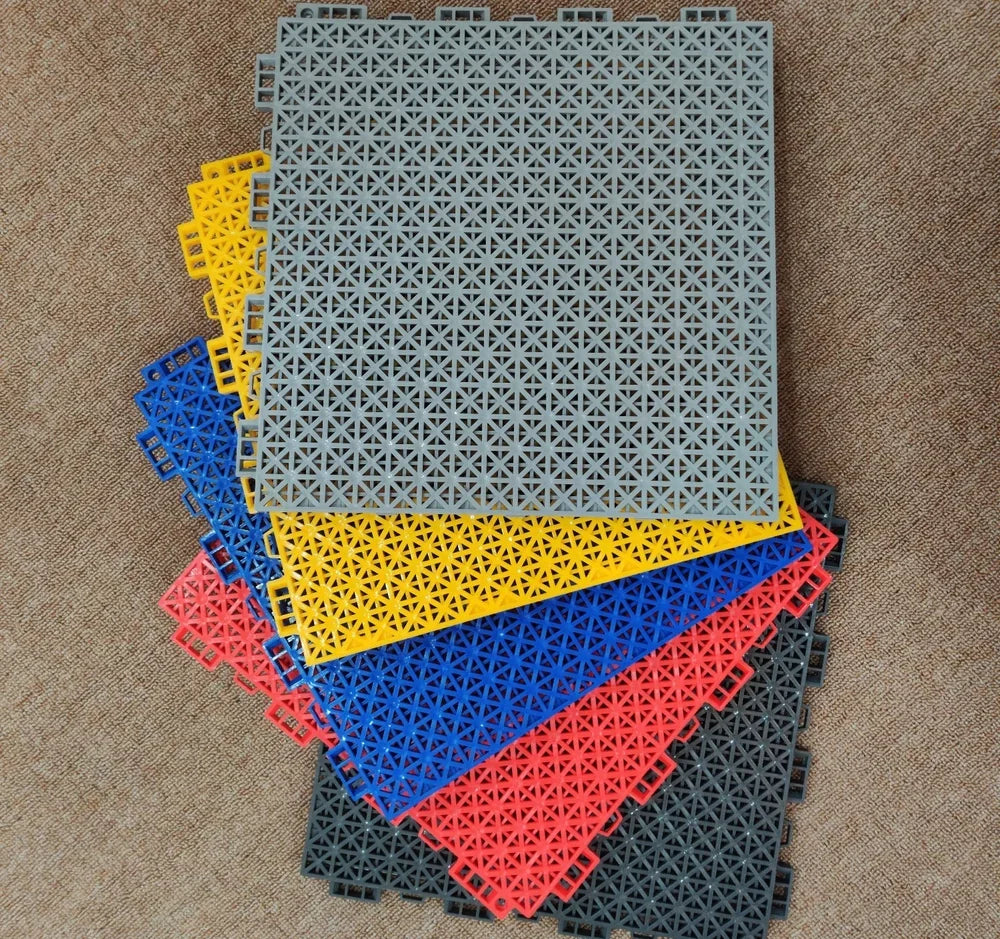 PCC Vented Garage Floor Tiles – 30×30cm, 16mm PP Interlocking Tiles