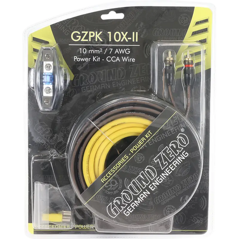 Ground Zero GZPK 10X-II 10 mm² High Quality Cable Kit