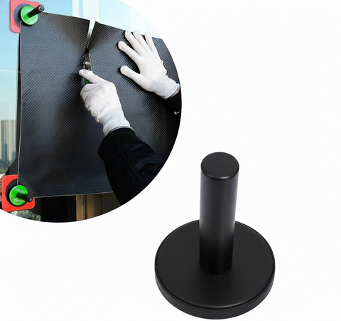 PROTINT Vinyl Magnet Holder With Expoy Sticker & Fabric Base Diameter, Single. PPF17, 45mm