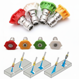 PCC Pressure Washer Spray Nozzle – 3.5 Orifice Set of 4 | 1/4" Quick Connect