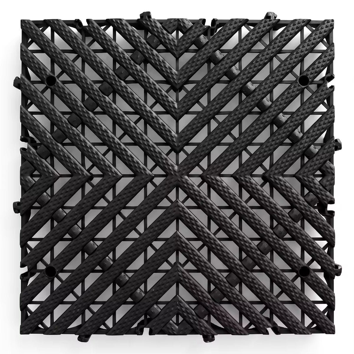 PCC 30mm Vented Car Wash PP Interlocking Tiles | 40x40cm (1.72 sq. ft)