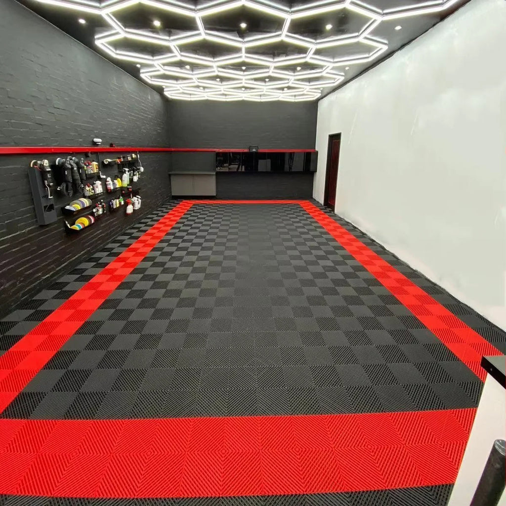 PCC Vented Garage Floor Tiles – 40×40cm, 18mm PP Interlocking Tiles