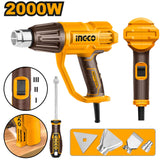 INGCO HG200078  2000W Heat Gun, 50 /450°C/550°C
