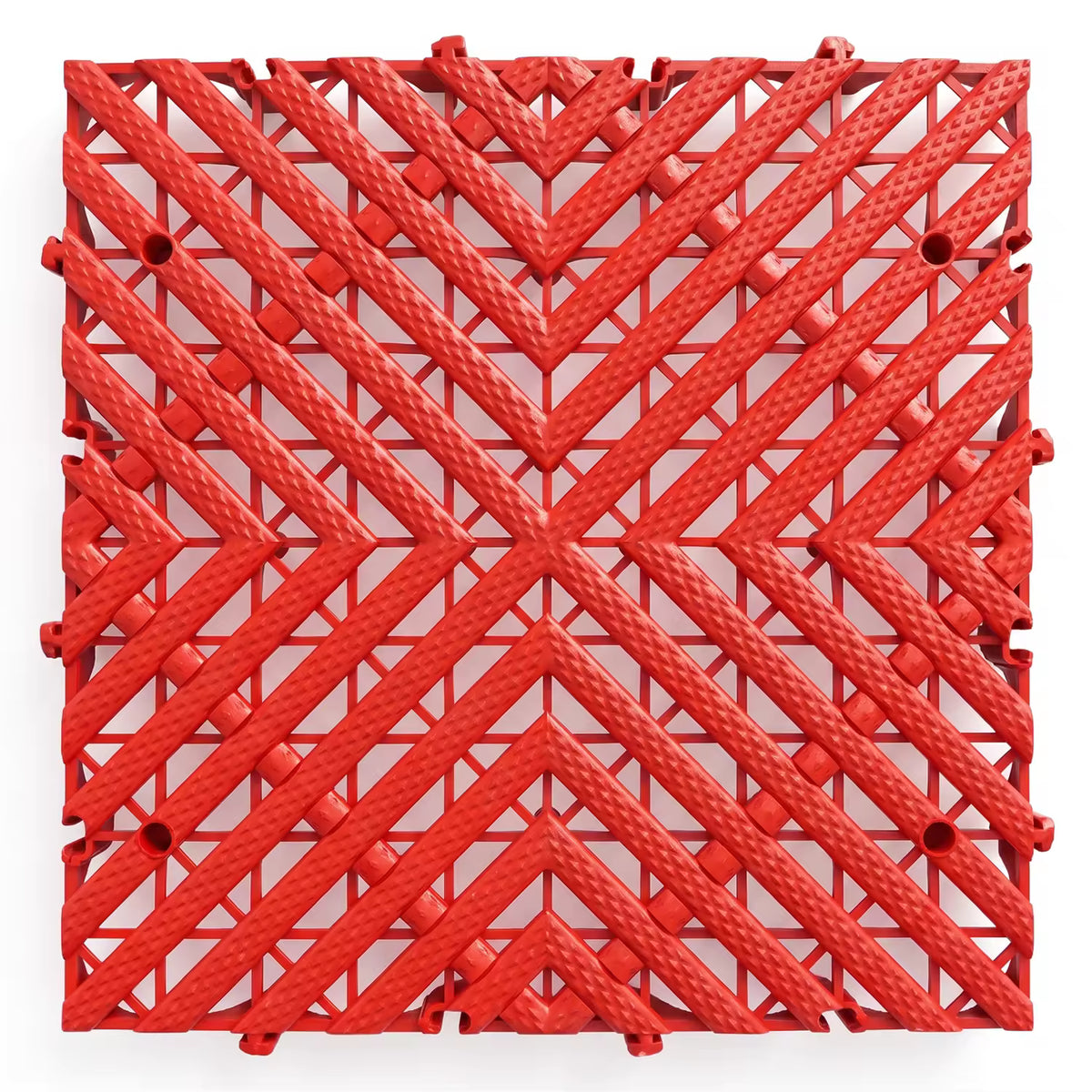 PCC 30mm Vented Car Wash PP Interlocking Tiles | 40x40cm (1.72 sq. ft)