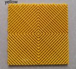 PCC Car Wash Floor Mat Tile, 40x40cm (1.72 sq. ft), Thickness 32mm