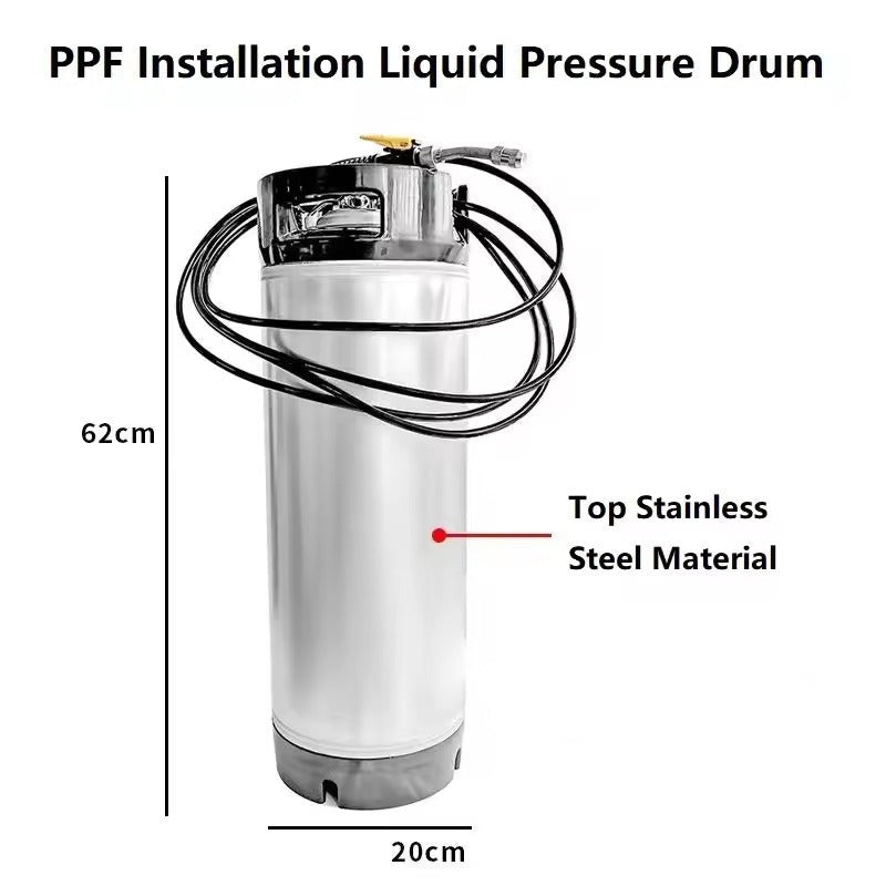 PCC PPF Installation Liquid Pressure Tank 130 PSI | Stainless Steel Pressure Sprayer 19L