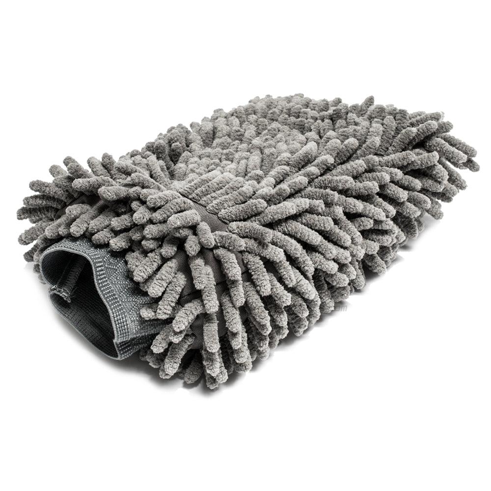 PCC Chenille Microfiber Wash Mitt, Grey - Planet Car Care