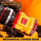 INGCO CIDLI20668 Compact Brushless Cordless Impact Drill 66N.m -20V | With Double Battery & Charger