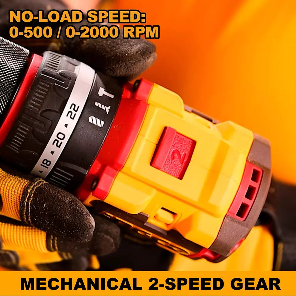 INGCO CIDLI20668 Compact Brushless Cordless Impact Drill 66N.m -20V | With Double Battery & Charger