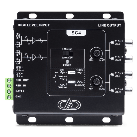 DD Audio SC4a 4 Channel Line Output Signal Converter
