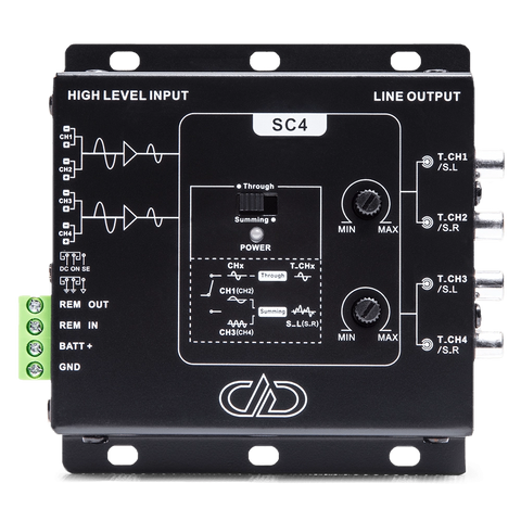 DD Audio SC4a 4 Channel Line Output Signal Converter