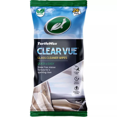 Turtle Wax Clearvue Glass Cleaner Wipes