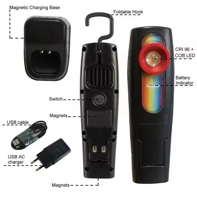 PCC Detailing Swirl Finder Pro, Rechargeable Type 3
