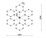 PCC Star Hexagon Light For Car Detailing Store