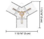 PCC Hexagon Light 3-Way 120 Deg Y Connector