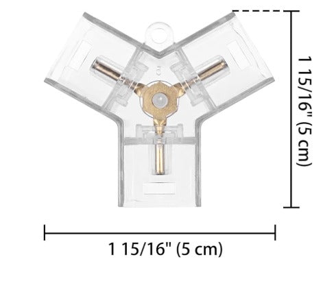 PCC Hexagon Light 3-Way 120 Deg Y Connector