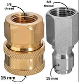 PCC D71 3/8" Male Female Quick Connector – Pressure Washer Gun & Hose Adapter