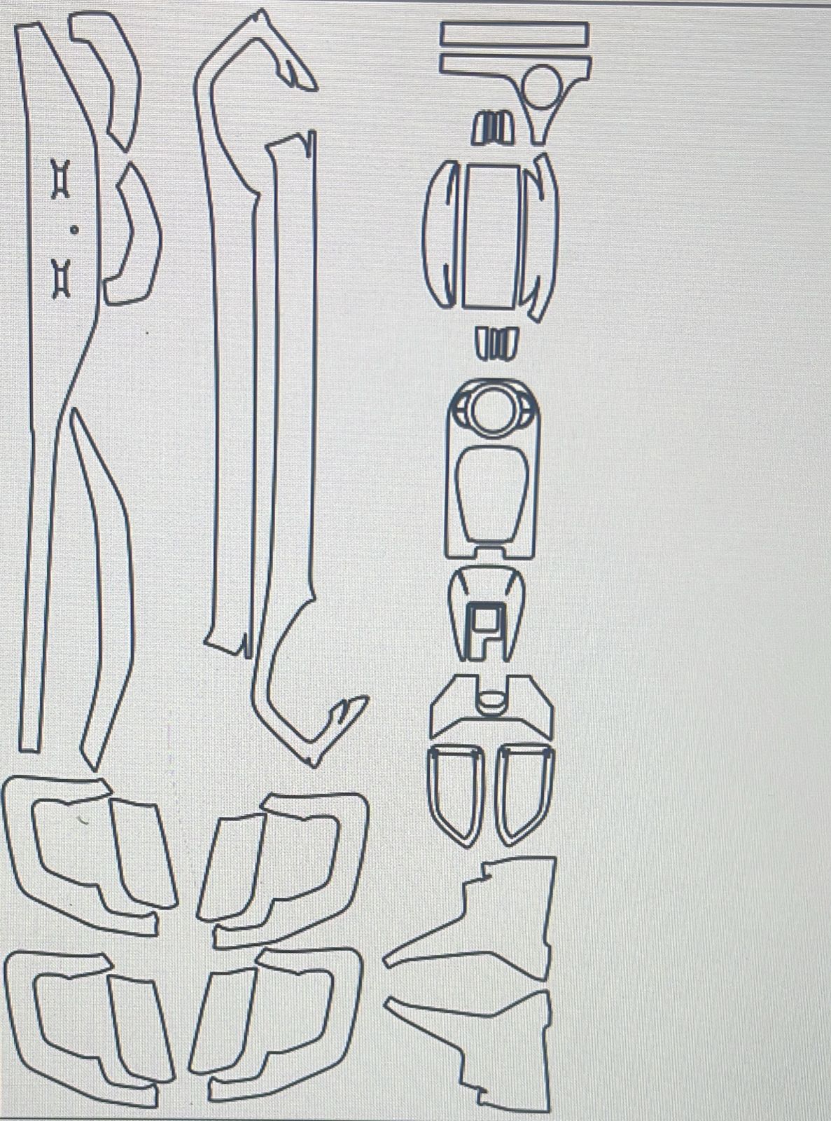 Tint & Orange Car Interior Paint Protection Film (PPF) Pre-Cuts