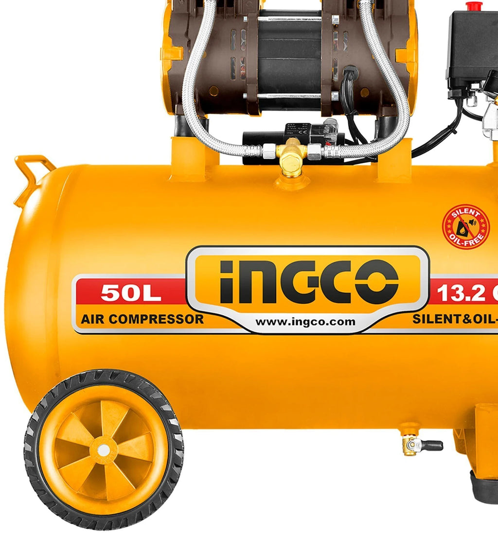 INGCO ACS112501 Air Compressor – 50L Oil-Free Air Compressor