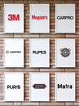 PCC Premium Framed Brand Logos for Showroom Elegance 14"x10"