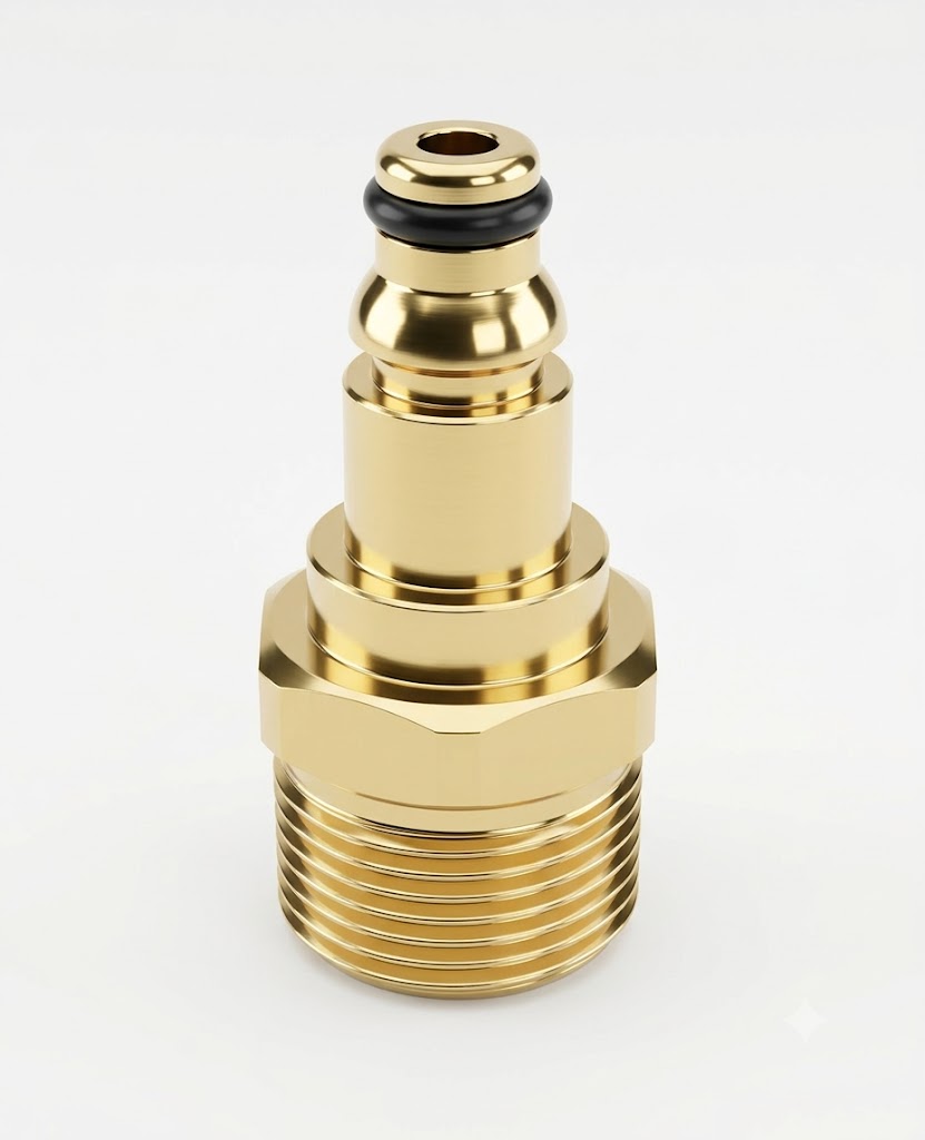 PCC D124 Pressure Gun Inlet Quick Connect to M22-15 Converter